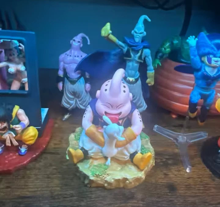 Majin Buu Sitting Kawaii Dragon Ball Z Cute Anime Figure Model PVC 3.3" [No Box]