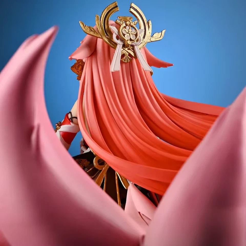 Yae Miko Cheongsam Katsune Genshin Impact RPG Kawaii Figure PVC 8.8" [Boxed]
