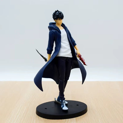 Sung Jin-woo Dual Daggers Solo Leveling Anime Figure Model Statue PVC 8" [Boxed]