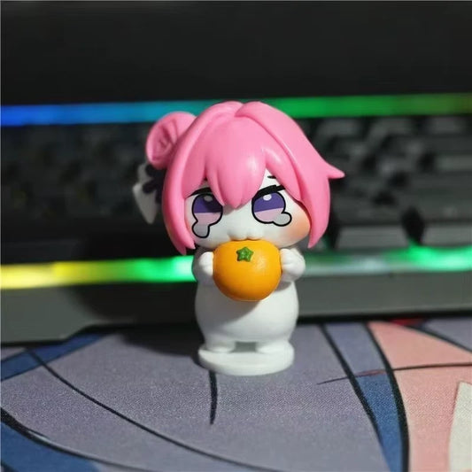 Doro Eating Orange Goddess Of Victory: Nikke Kawaii Figurine PVC 2 in [No Box]