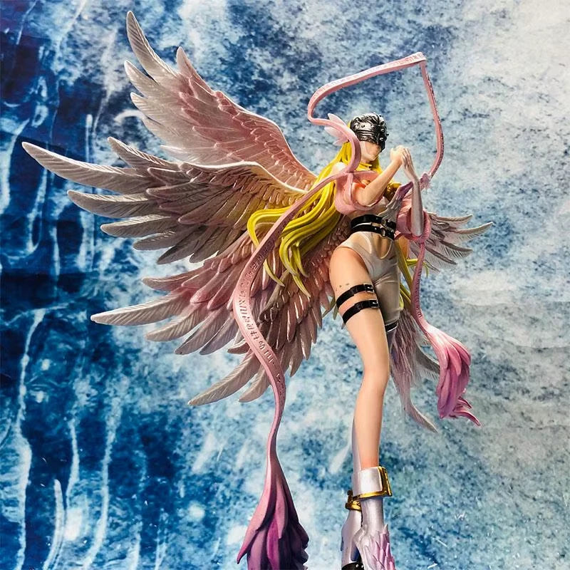Angewomon Angel DIGIMON Anime Figure Model Statue PVC 10" [Boxed : Light-Up]