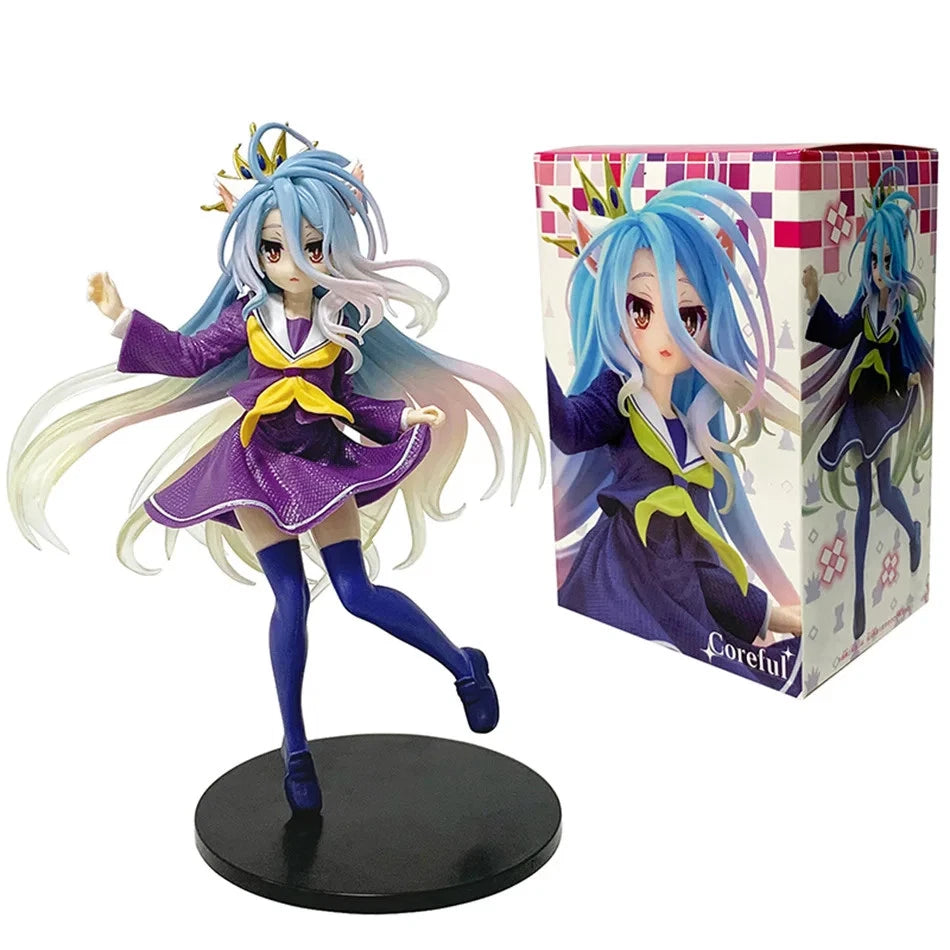 Shiro Neko No Game No Life Anime Collectible Kawaii Figure PVC 7" [Boxed]
