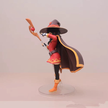 Megumin Wizard Attire KonoSuba Anime Collectible Kawaii Figure PVC 7" [Boxed]