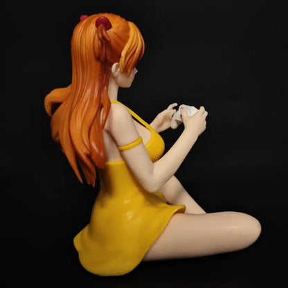 Asuka Sohryu Game Console Neon Genesis Evangelion Anime Figure PVC 4.3" [Boxed]