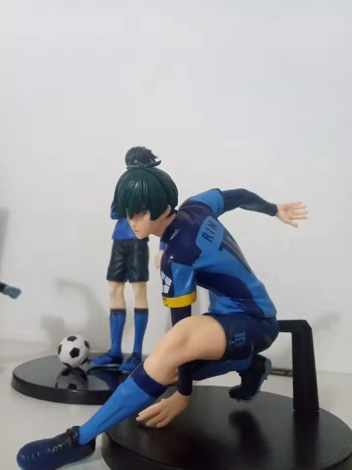 Rin Itoshi Soccer Uniform Blue Lock Iconic Anime Figure Model PVC 5" [Boxed]