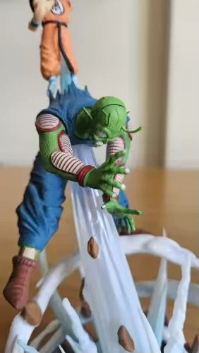 Goku vs Piccolo Dragon Ball Anime Figure Model Statue PVC 8" [No Box : Light-Up]