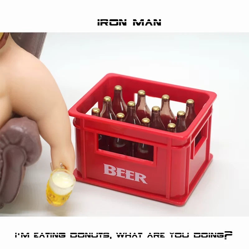 Chubby Iron Man Mark 45 Marvel Parody Funny Action Figure PVC 4.7 in [No Box]