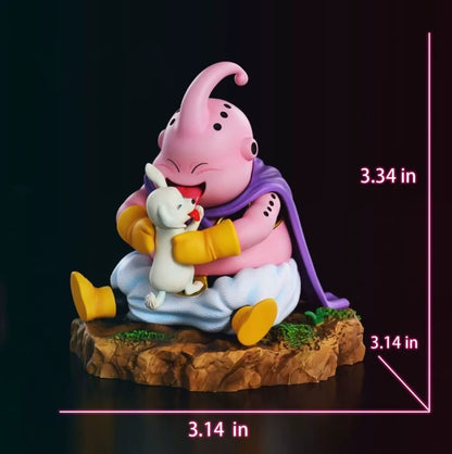 Majin Buu Sitting Kawaii Dragon Ball Z Cute Anime Figure Model PVC 3.3" [No Box]