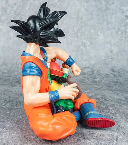 Goku & Kid Gohan Dragon Ball Z Collectible Anime Figure Model PVC 4" [No Box]