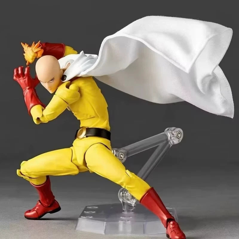 Saitama Bald Cape One Punch Man Adjustable Popular Anime Figure PVC 6" [Boxed]
