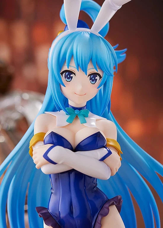 Aqua Bunny Girl KonoSuba Popular Kawaii Anime Figure Model Statue PVC 10" [Boxed]