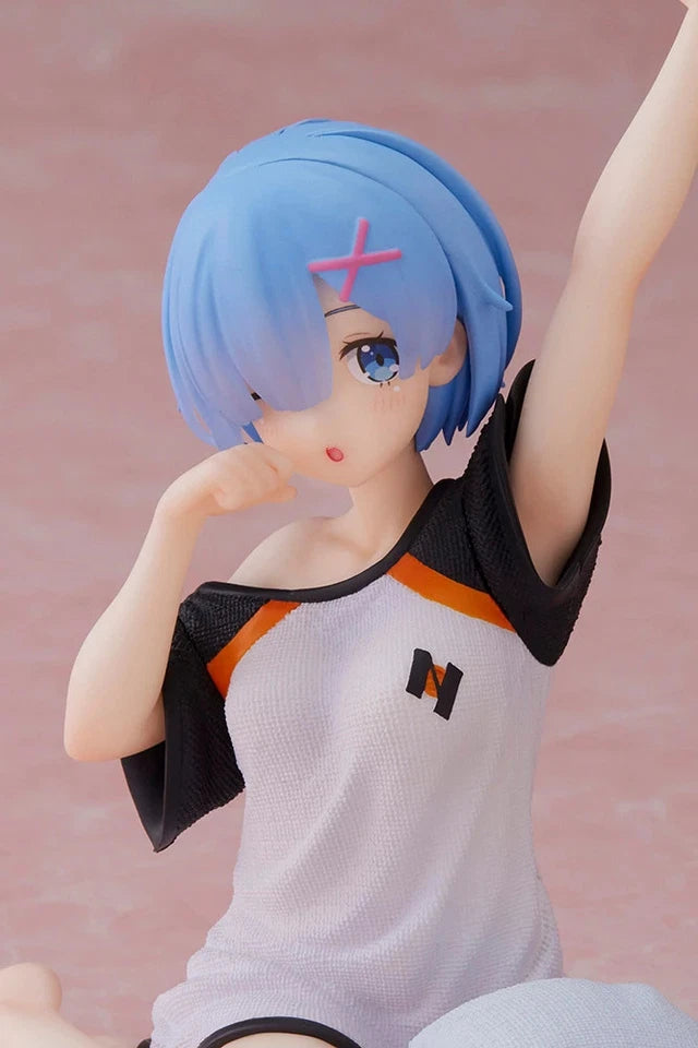 Rem Slumber Re: Zero Anime Kawaii Desktop Petite Figure PVC 3.9" [No Box]