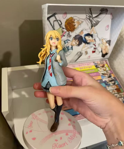 Kaori Miyazono Student Uniform Your Lie in April Cute Anime Figure PVC 7" [Boxed]