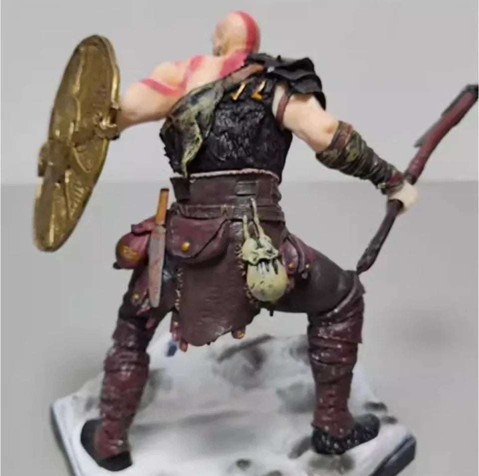 Kratos & Atreus God of War Video Game Action Figure Model Statue PVC 8" [Boxed]