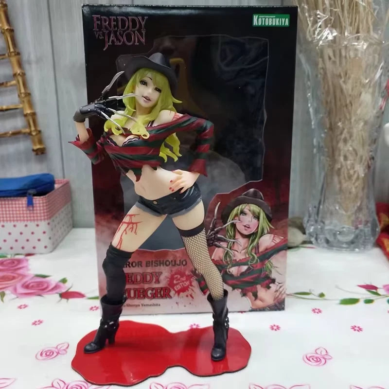 Female Freddy Krueger Collectible Scary Parody Horror Figure PVC 7" [Boxed] *Adult Collectible*