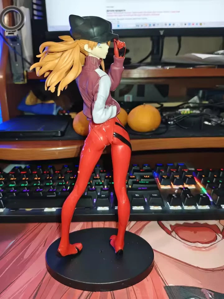 Asuka Sohryu Jersey Ver. Neon Genesis Evangelion Anime Figure Model PVC 8" [Boxed]
