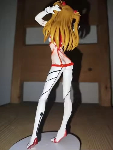 Asuka Sohryu Lab Suit Rebuild of Evangelion Cute Anime Figure Model PVC 8" [Boxed]