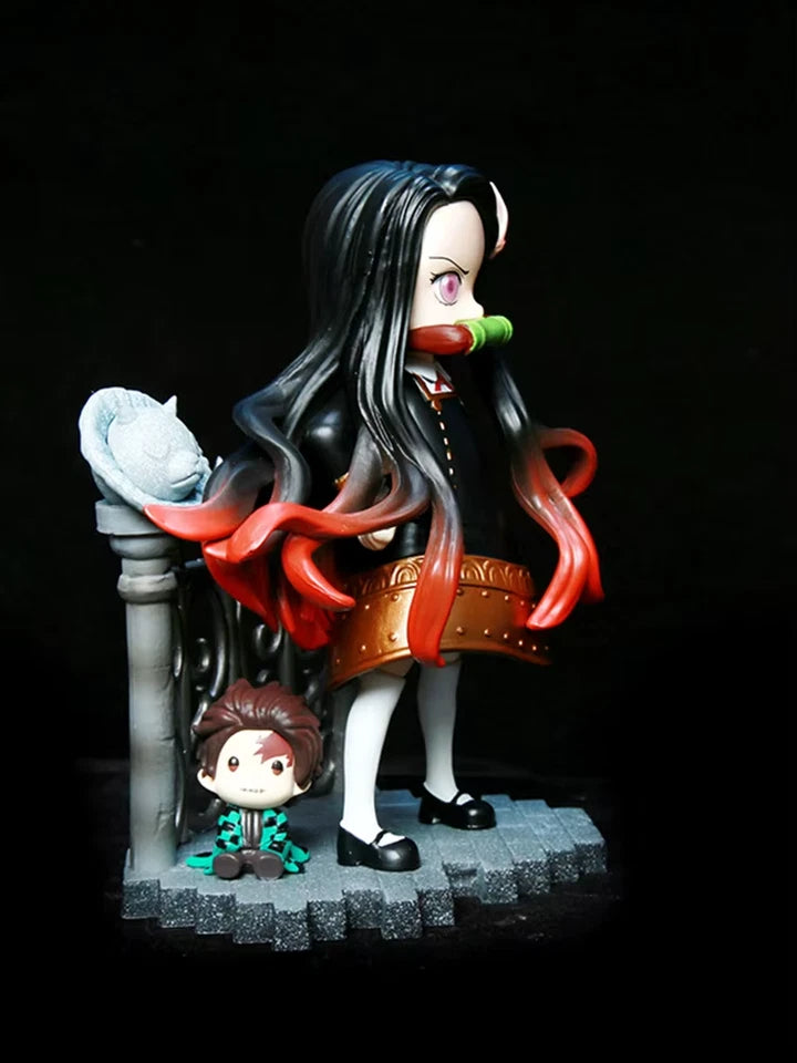 Nezuko Anya Forger Outfit Demon Slayer Anime Kawaii Figure PVC 5" [Boxed]