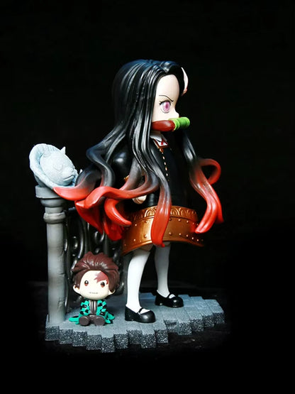 Nezuko Anya Forger Outfit Demon Slayer Anime Kawaii Figure PVC 5" [Boxed]