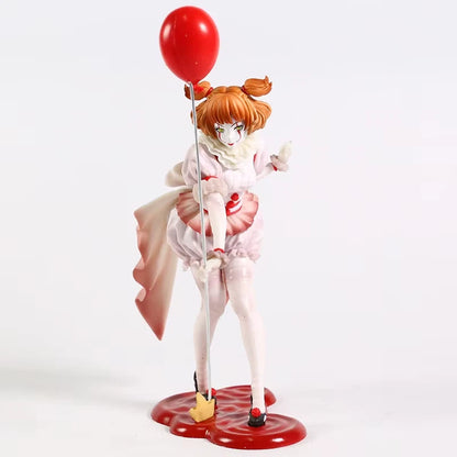Female Pennywise The Clown Collectible Scary Parody Horror Figure PVC 7" [Boxed]