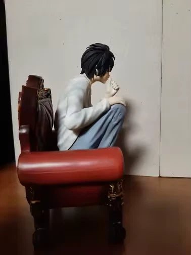 L Squatting Sofa Death Note Collectible New Arrival Anime Figure PVC 6" [Boxed]