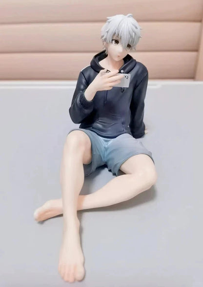 Nagi Seishiro Hoodie Blue Lock Desktop Anime Figure Model Statue PVC 3" [Boxed]
