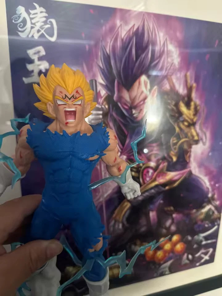 Vegeta Super Saiyan Majin Ver. Dragon Ball Z Classic Anime Figure PVC 10" [Box]