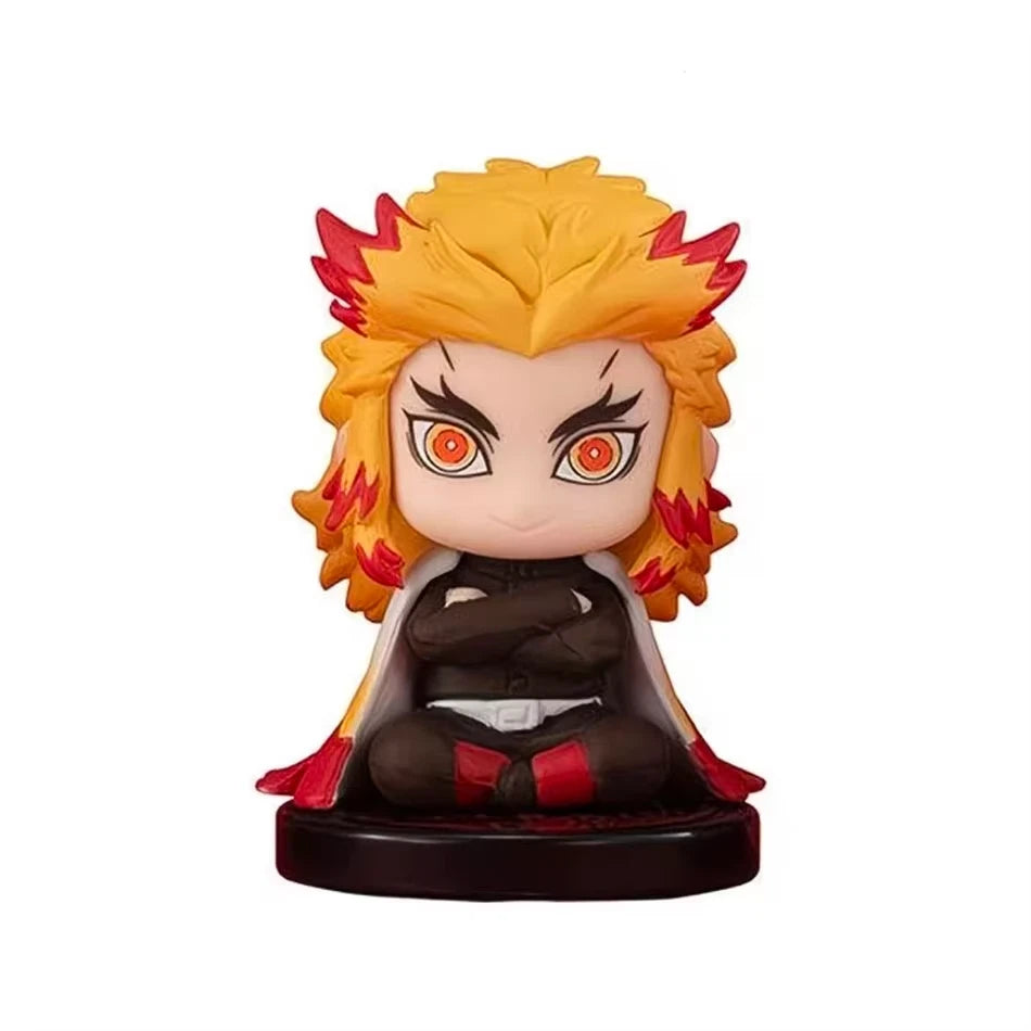 Hashira Tanjiro Inosuke Demon Slayer Anime Figurines PVC 2" [No Box : 5 pc Set]