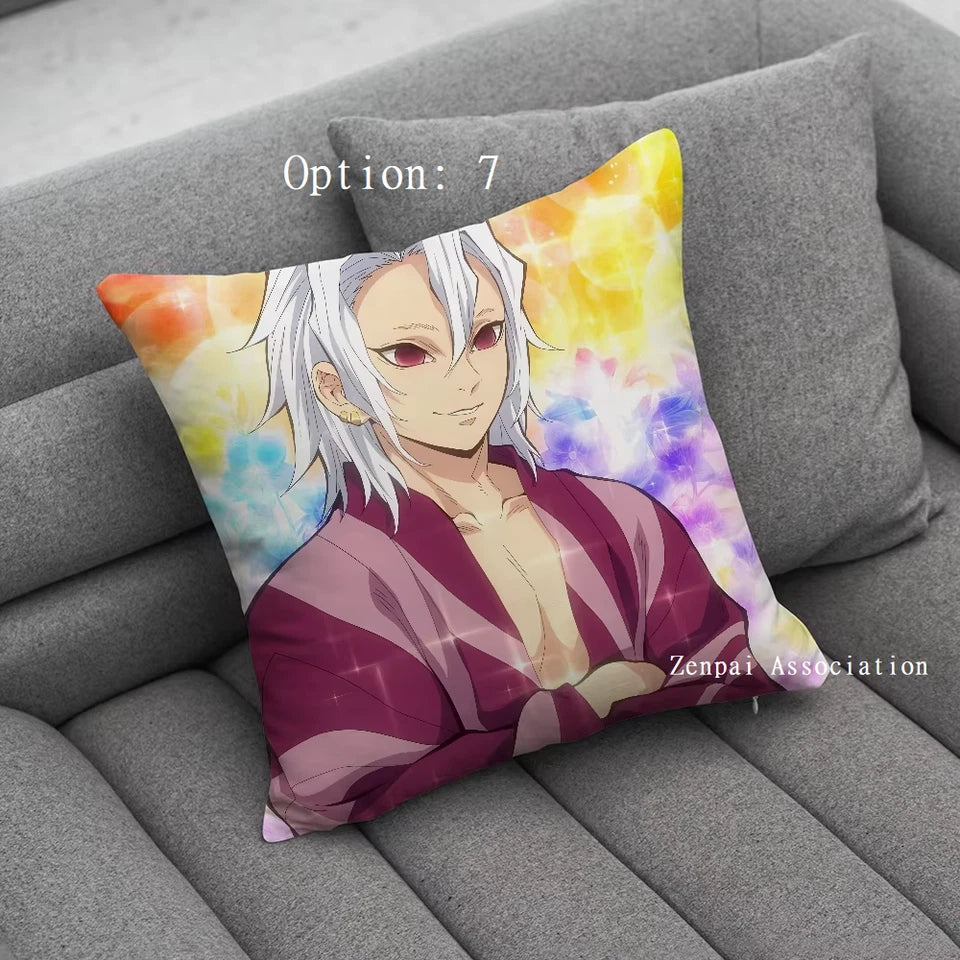 Tengen Uzui Hashira Demon Slayer Anime Soft Pillow Cushion Cover 2 x 2 ft