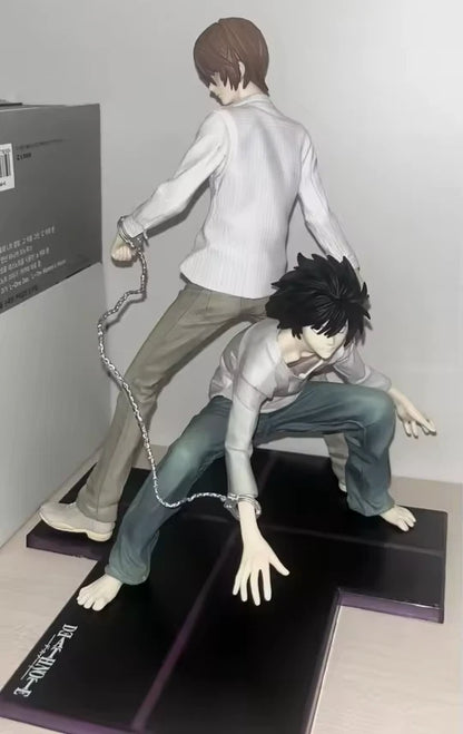 Light Yagami vs L Lawliet Death Note Collectible Anime Figure PVC 8.5" [Boxed]
