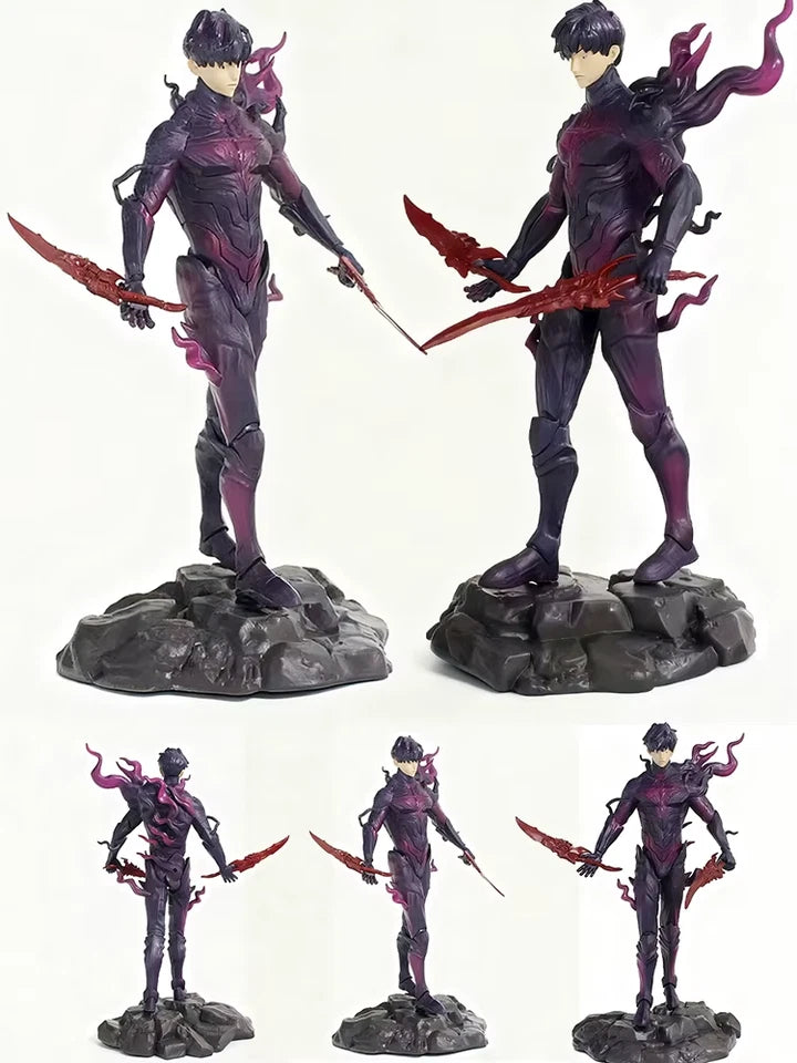 Sung Jinwoo Shadow King Solo Leveling Top-Rated Anime Figure PVC 8.4" [No Box]