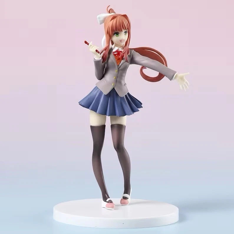 Monika Doki Doki Literature Club! Kawaii Popular Anime Figure PVC 7" [Boxed]