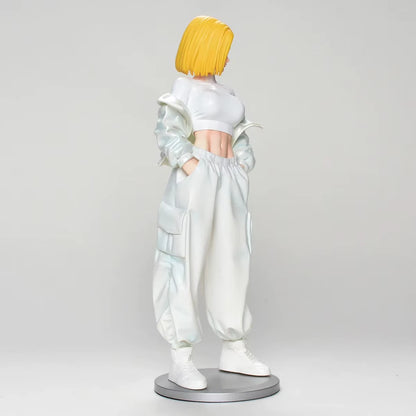 Android 18 Streetwear Style Dragon Ball Z Anime Cute Figure PVC 9" [Boxed]