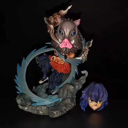 Inosuke Hashibira Demon Slayer Anime Collectible Chibi Figurine PVC 3.5" [Boxed]
