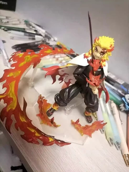 Kyojuro Flame Breathing Demon Slayer Anime Adjustable Figure PVC 5.5" [Boxed]