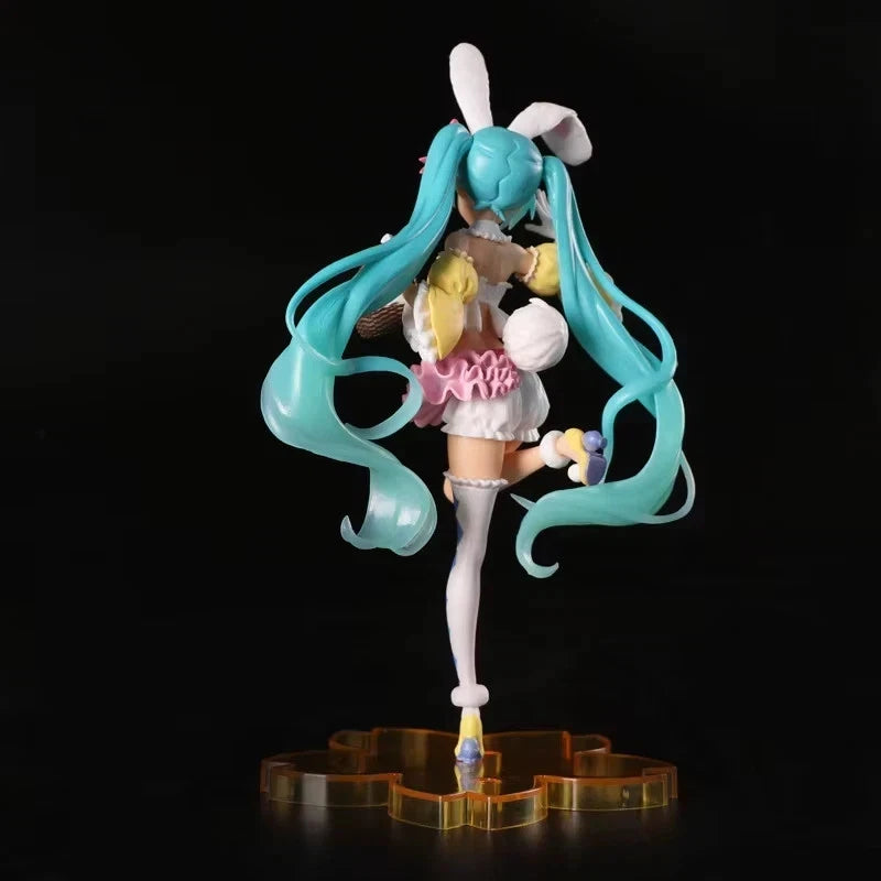 Hatsune Miku Easter Bunny Project DIVA Vocaloid Anime Figure PVC 9" [No Box]