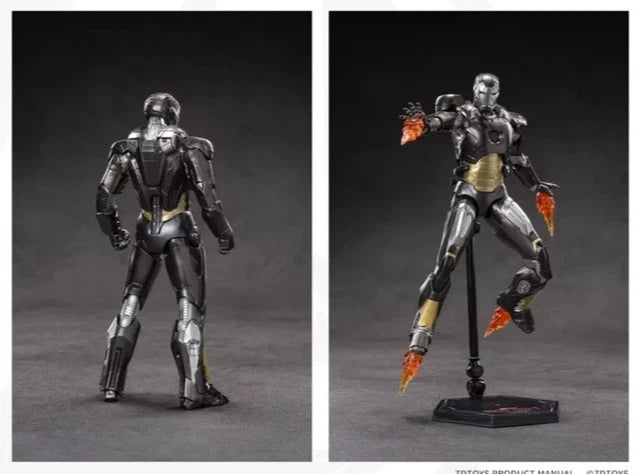 Iron Man Mark 12 Marvel Adjustable Action Figure PVC 7" [Boxed] *No Glow*