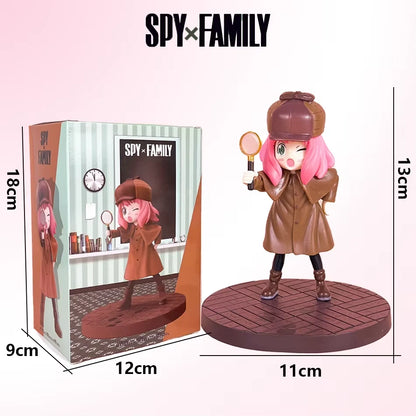Anya Forger Winter Detective Spy × Family Anime Kawaii Figure PVC 5.2" [Boxed]