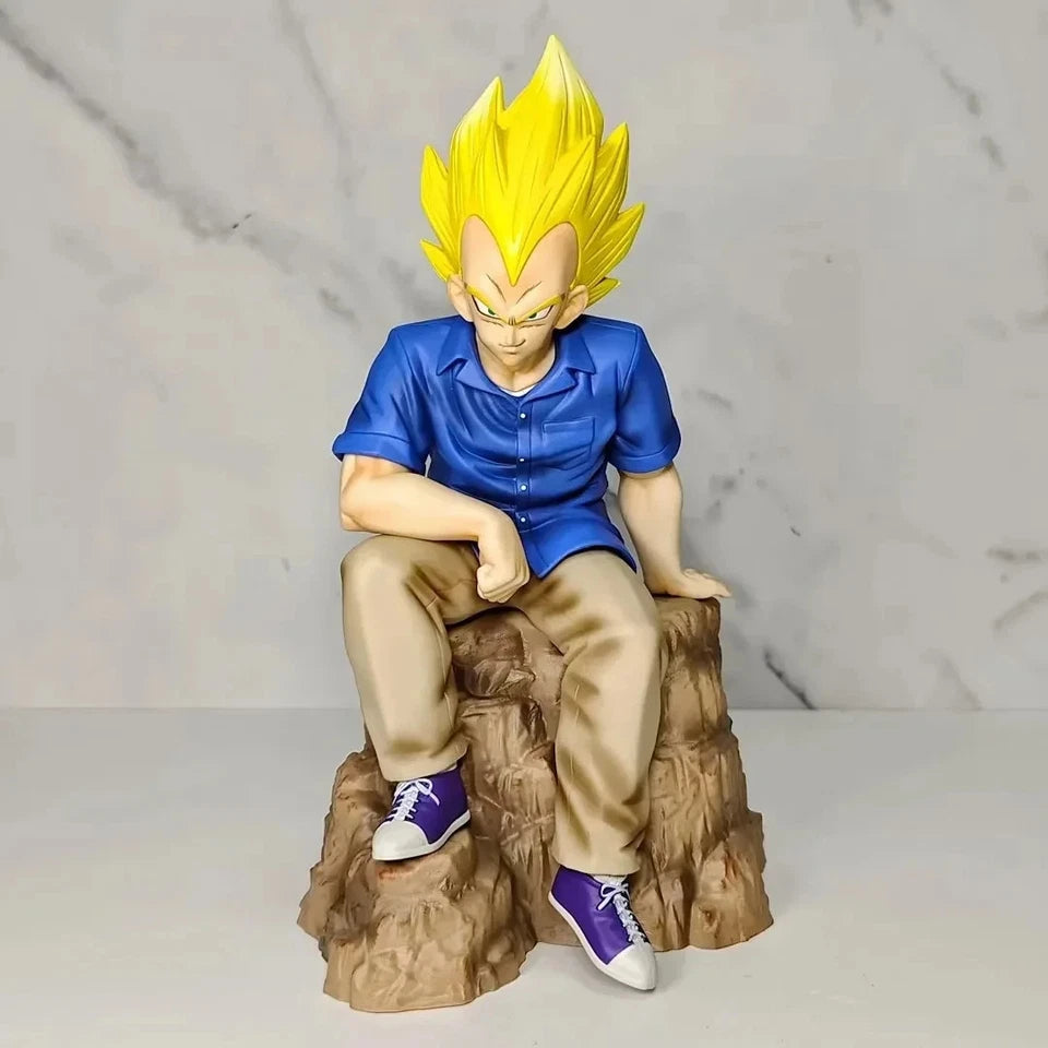 Vegeta SSJ1 Dragon Ball Z Collectible Anime Figure Model Statue PVC 8.6" [Boxed]