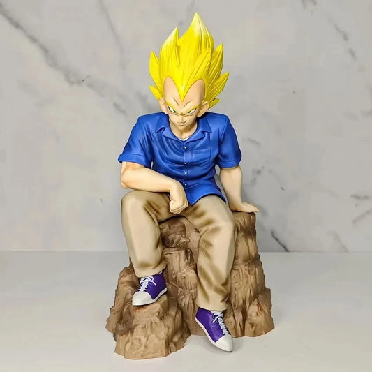 Vegeta SSJ1 Dragon Ball Z Collectible Anime Figure Model Statue PVC 8.6" [Boxed]