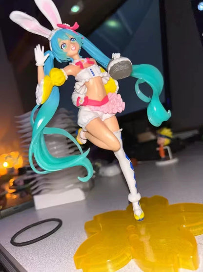 Hatsune Miku Easter Bunny Project DIVA Vocaloid Anime Figure PVC 9" [No Box]