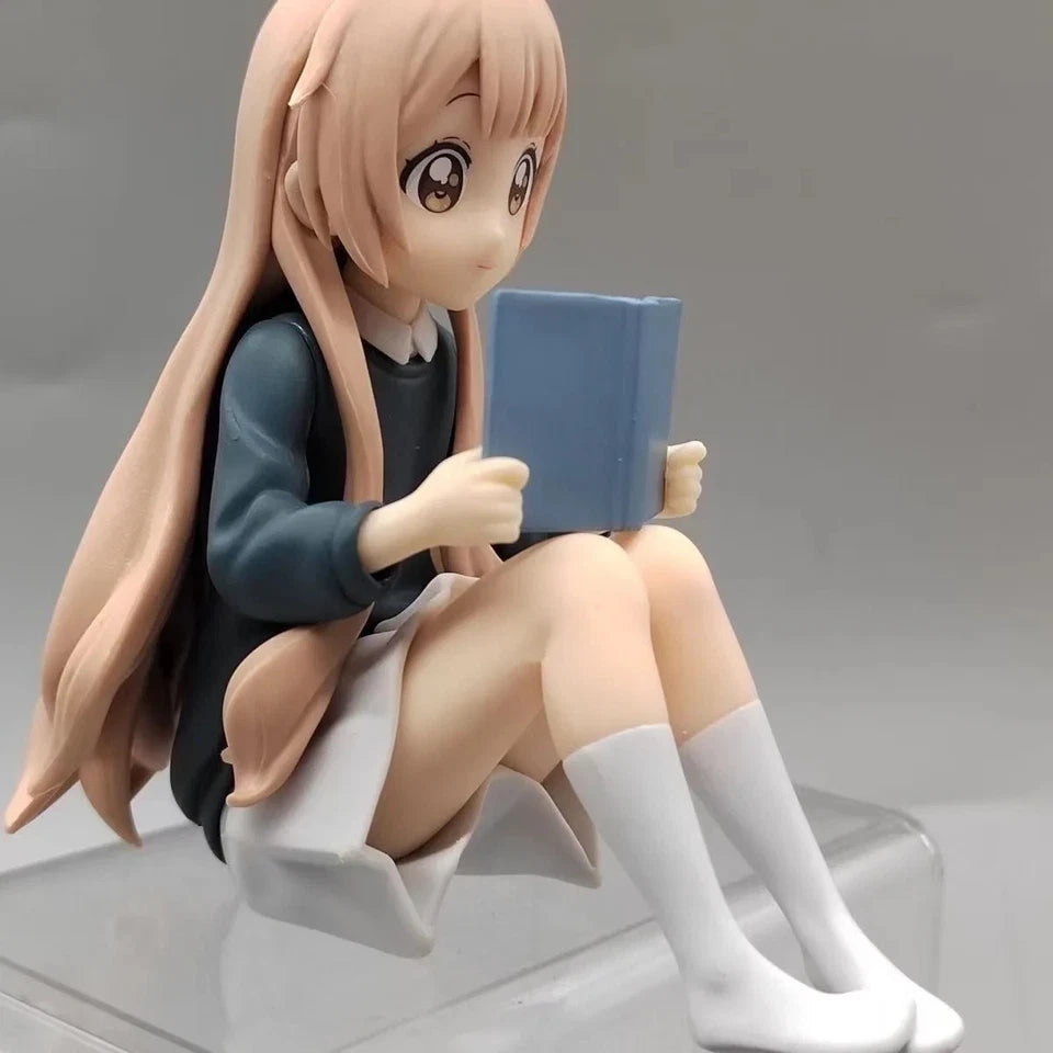 Hanako‌ Omuro Reading YuruYuri Kawaii Desktop Anime Figure Model PVC 3" [No Box]