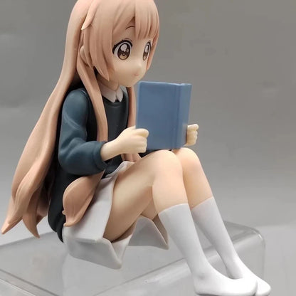 Hanako‌ Omuro Reading YuruYuri Kawaii Desktop Anime Figure Model PVC 3" [No Box]