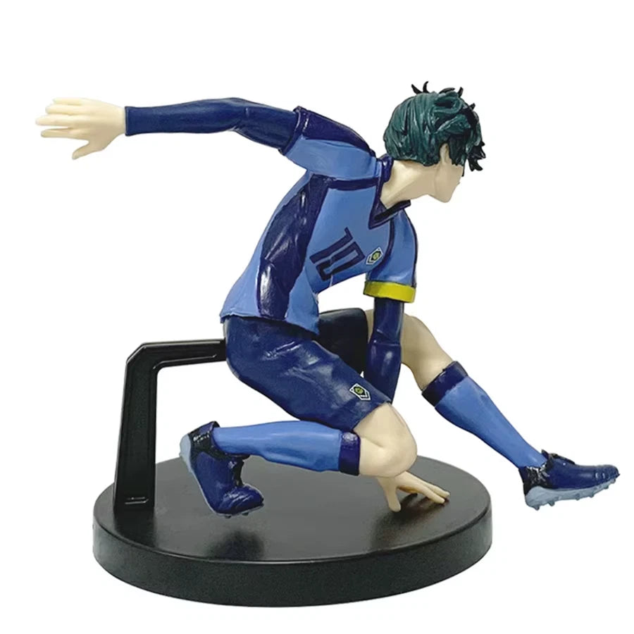 Rin Itoshi Soccer Uniform Blue Lock Iconic Anime Figure Model PVC 5" [Boxed]