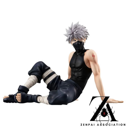 Kakashi Relaxing Naruto Anime Desktop Action Figurine PVC 3.5" [Boxed]