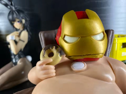 Chubby Iron Man Mark 45 Marvel Parody Funny Action Figure PVC 4.7 in [No Box]