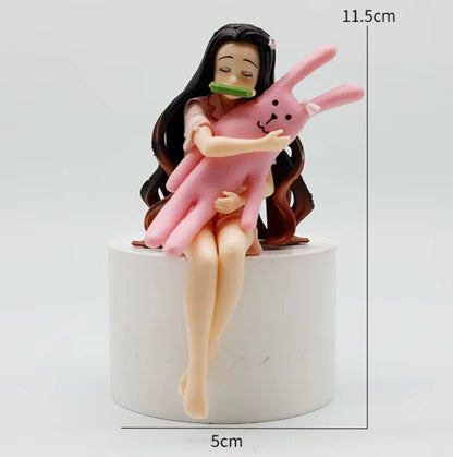 Nezuko, Mitsuri, Tanjiro, Tengen, Demon Slayer Anime Figure Model Noodle Stoppers PVC 5" [Boxed]