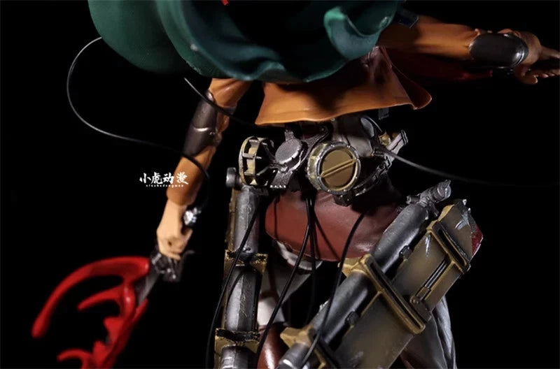 Levi Ackerman Battle Damage Ver. Attack on Titan AoT Anime Figure PVC 13.7" [Boxed]