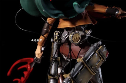 Levi Ackerman Battle Damage Ver. Attack on Titan AoT Anime Figure PVC 13.7" [Boxed]