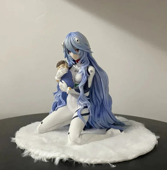 Rei Ayanami Pilot Suit Rebuild of Evangelion Anime Figure Model PVC 4" [No Box]